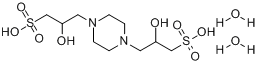 CAS:68189-43-5_哌嗪-N,N'-双(2-羟基丙烷磺酸)的分子结构