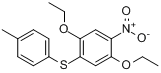 CAS:68400-47-5_2,5-二乙氧基-4-((4-甲基苯基)硫)硝基苯的分子结构
