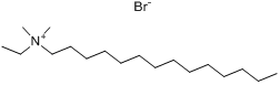 CAS:68527-84-4_十四烷基二甲基乙基溴化铵的分子结构