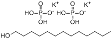 CAS:68541-11-7_1-十三烷醇二氢磷酸酯二钾盐的分子结构