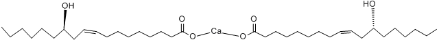 CAS:6865-33-4_R-(Z)-12-ǻ-9-ʮϩӢƣ12-hydroxy-,calciumsalt,[R-(Z)]-9-Octadecenoicacidķӽṹ