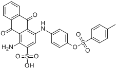 CAS:68834-02-6_1-氨基-4-[[4-[[(4-甲苯基)磺酰]氧]苯基]氨基]-9,10-二氢化-9,10-二氧代-2-蒽磺酸的分子结构