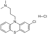 CAS:69-09-0_盐酸氯丙嗪的分子结构