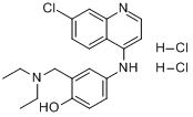 CAS:69-44-3_盐酸阿莫地喹的分子结构