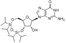 CAS:69304-44-5_3',5'-O-(1,1,3,3-四异丙基-1,3-二硅氧烷)鸟苷的分子结构