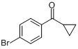 CAS:6952-89-2_(4-溴苯基)环丙基甲酮的分子结构