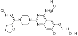CAS:70024-40-7_盐酸特拉唑嗪(二水合物)的分子结构