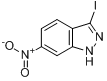 CAS:70315-70-7_3-碘-6-硝基吲唑的分子结构