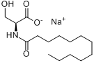 CAS:70609-64-2_N-十二碳酰-L-丝氨酸钠的分子结构