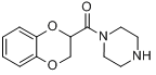 CAS:70918-00-2_N-(1,4-苯并二�f烷-2-羰基)哌嗪的分子结构