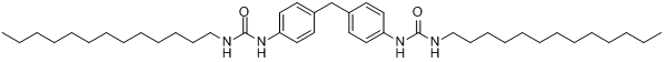 CAS:71216-00-7_N,N''-(亚甲基二-4,1-亚苯基)二(N'-十三烷基尿素)的分子结构