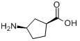 CAS:71830-07-4_(1S,3R)-3-氨基环戊羧酸的分子结构