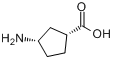 CAS:71830-08-5_(1R,3S)-3-氨基环戊羧酸的分子结构