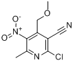 CAS:719-48-2_6-氯-5-氰基-4-甲氧甲基-2-甲基-3-硝基吡啶的分子结构
