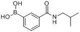 CAS:723282-09-5_3-异丁氨基羰基苯硼酸的分子结构
