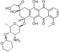 CAS:72496-41-4_吡柔比星的分子结构