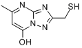 CAS:72796-89-5_7-醇-2-巯基甲基-5-甲基[1,2,4]三唑并[1,5-A]嘧啶的分子结构