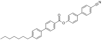 CAS:72928-30-4_4'-正庚基-1,1'-联苯-4-甲酸-4'-氰基-1,1'-联苯-4-酯的分子结构