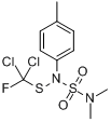 CAS:731-27-1_N-(二氯氟甲)硫基-N-对甲苯基-N',N'-二甲基硫酰二胺的分子结构