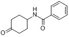 CAS:73204-06-5_4-苯甲酰胺-环己酮的分子结构