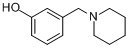 CAS:73279-04-6_3-(1-哌啶基甲基)苯酚的分子结构