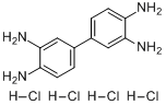 CAS:7411-49-6_3,3'-二氨基联苯胺四盐酸盐的分子结构