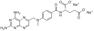 CAS:7413-34-5_甲氨蝶呤二钠盐的分子结构