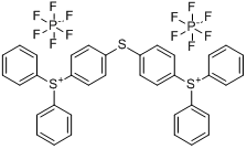 CAS:74227-35-3_双(4-(二苯基锍)苯基)硫醚-双六氟磷酸盐的分子结构