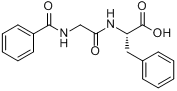 CAS:744-59-2_马尿酰-L-苯丙氨酸的分子结构
