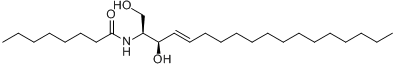 CAS:74713-59-0_N-辛酰基-D-神经鞘氨醇的分子结构