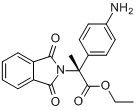 CAS:74743-23-0_L-3-(4-氨基苯基)-2-邻苯二甲酰亚氨基丙酸乙酯的分子结构