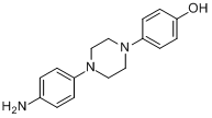 CAS:74853-08-0_1-(4-氨基苯基)-4-(4-羟基苯基)哌嗪的分子结构