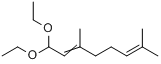 CAS:7492-66-2_1,1-二乙氧基-3,7-二甲基-2,6-辛二烯的分子结构