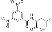 CAS:74928-54-4_N-(3,5-二硝基苯甲酰)-DL-亮氨酸的分子结构