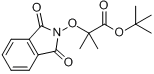 CAS:76028-85-8_2-甲基-2-邻苯二甲酰亚胺-N-氧代丙酸叔丁酯的分子结构