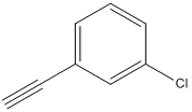 CAS:766-83-6_3-氯苯乙炔的分子结构