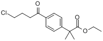 CAS:76811-97-7_4-(4-氯-1-氧代丁基)-alpha,alpha-二甲基苯乙酸乙酯的分子结构