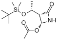 CAS:76855-69-1_4-乙酰氧基氮杂环丁酮的分子结构