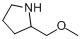 CAS:76946-27-5_2-(甲氧基甲基)吡咯烷的分子结构
