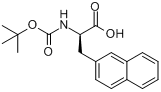 CAS:76985-10-9_Boc-3-(2-萘基)-D-丙氨酸的分子结构