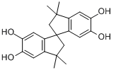 CAS:77-08-7_3,3,3',3'-四甲基2,2',3,3'-四氢-1,1-螺双[1H-茚]-5,5',6,6'-四醇的分子结构