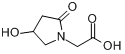 CAS:77191-37-8_4-羟基-2-氧代-1-吡咯烷乙酸的分子结构