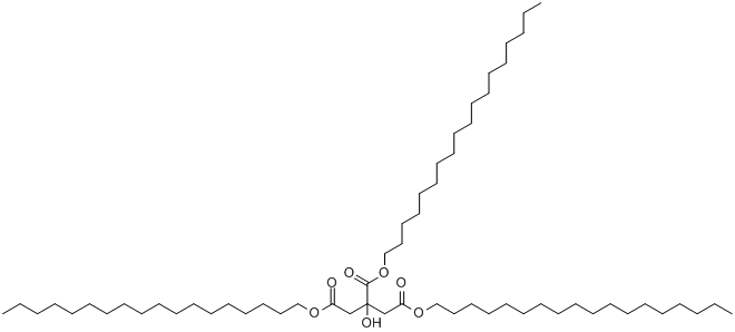 CAS:7775-50-0_2-羟基-1,2,3-丙三羧酸三(十八烷基酯)的分子结构