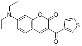 CAS:77820-11-2_7-二乙基氨基-3-噻吩甲酰基香豆素的分子结构
