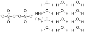 CAS:7783-83-7_十二水合硫酸铁铵的分子结构