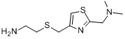 CAS:78441-62-0_2-(二甲氨基甲基)-4-(2-氨乙基硫甲基)噻唑的分子结构