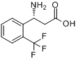 CAS:791582-16-6_(R)-3-氨基-3-(2-(三氟甲基)苯基)丙酸的分子结构
