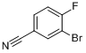 CAS:79630-23-2_3-溴-4-氟苯甲腈的分子结构