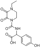 CAS:79868-75-0_N-[(4-乙基-2,3-二氧代-1-哌嗪基)碳酰]-&alpha的分子结构
