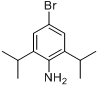 CAS:80058-84-0_4-溴-2,6-二异丙基苯胺的分子结构